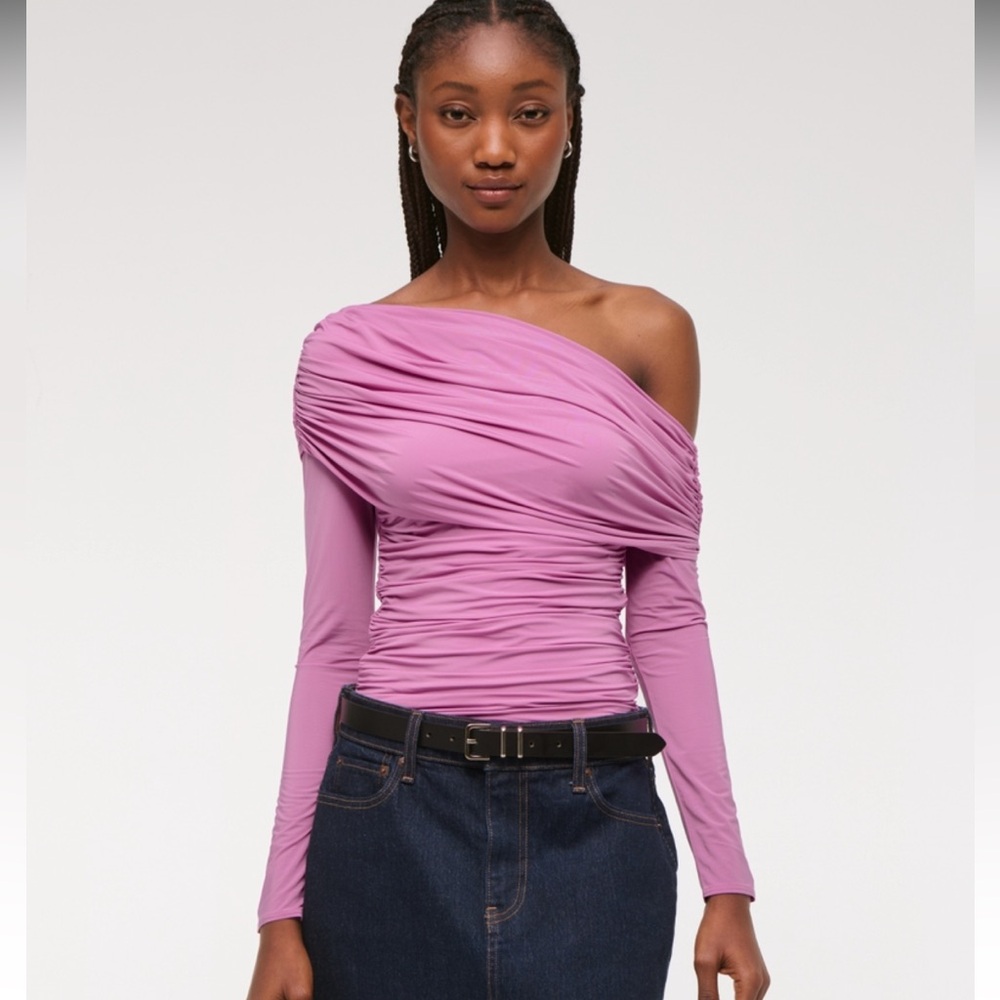 Abercrombie asymmetrical fold over top